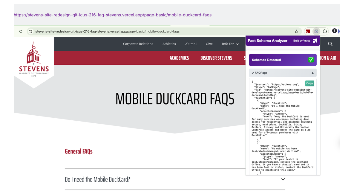 Fast Schema Analyzer