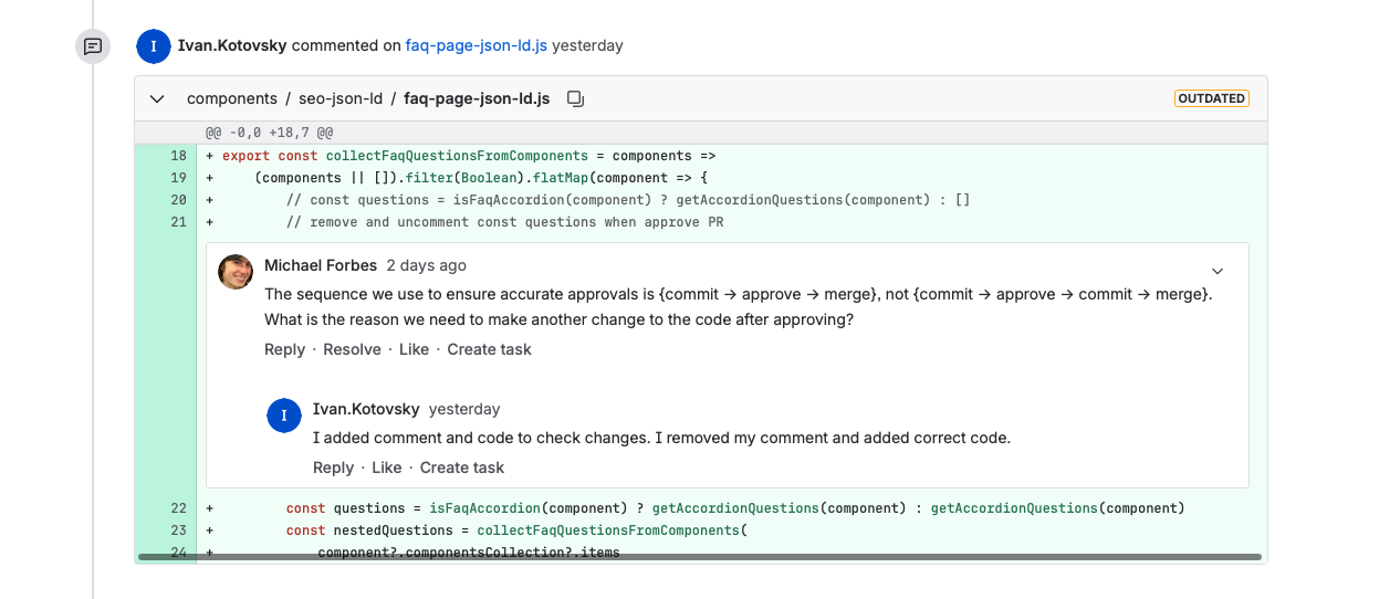 Michael — commit-after-approve